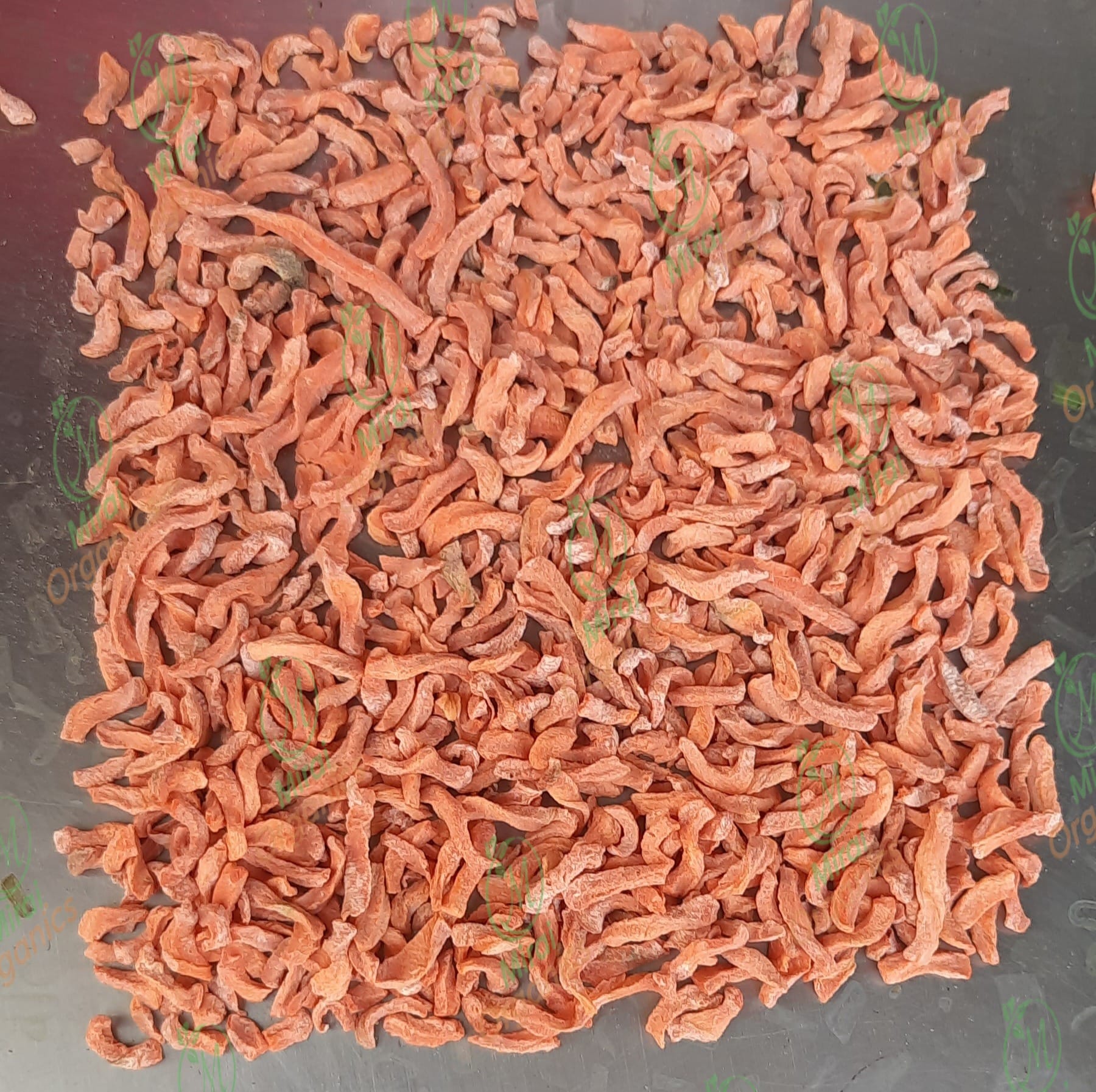 Dried Carrot Flakes Orange